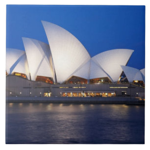 Operahuset i Sydney om natten, Sydney, New South Kakelplatta