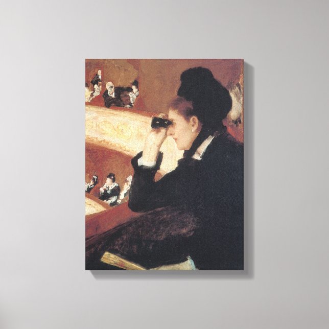 Operan av Mary Cassatt, Vintage Impressionism Canvastryck (Framsida)