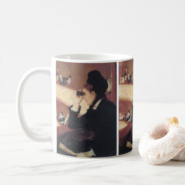 Operan av Mary Cassatt, Vintage Impressionism Kaffemugg (Med munk)