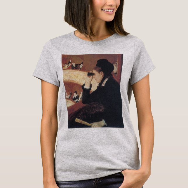 Operan av Mary Cassatt, Vintage Impressionism T Shirt (Framsida)