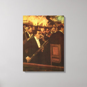 Operans orkester av Edgar Degas, Vintage Art Canvastryck