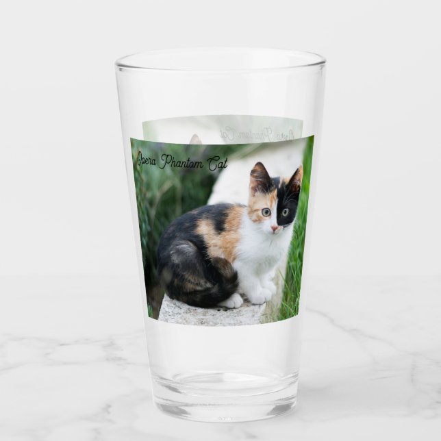 Operans spökkatt glaskopp (Framsida)
