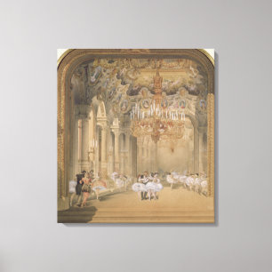 Operas Foyer under intervallet Canvastryck