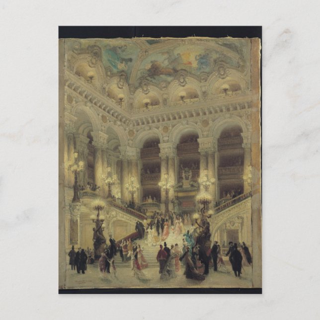 Operas trappa, 1877 vykort (Framsida)