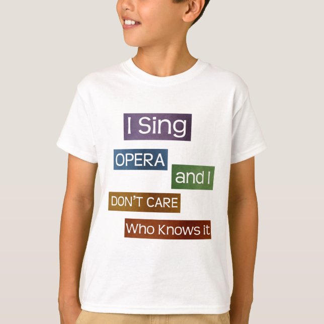 Operasångare T-shirt (Framsida)
