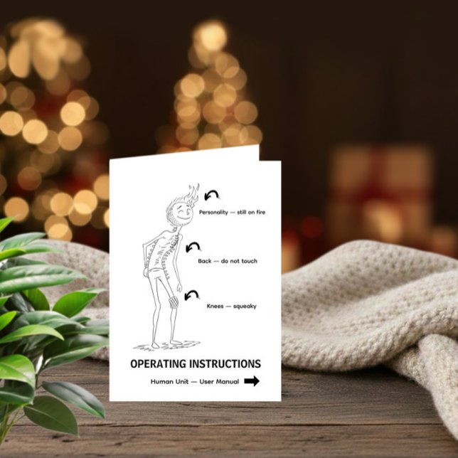 Operating Instructions Funny Birthday Card Helgkort (Skapare uppladdad)