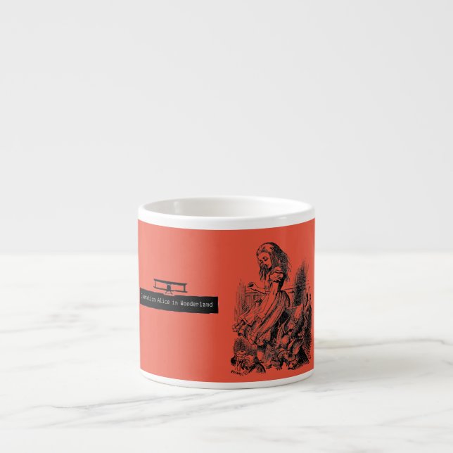 Operation Alice in Wonderland Alice im Wunderland Espressomugg (Framsidan)
