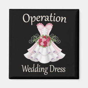 Operation Bröllop-adress för Dam 2025 Bridesmaid Magnet