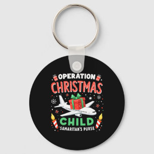 Operation Christmas Child Rolig Familj Matchande X Nyckelring