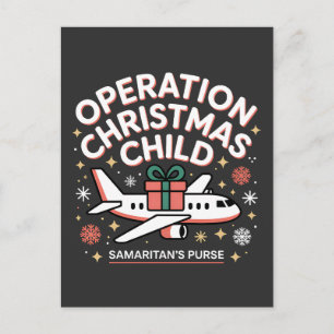 Operation Christmas Child Samaritan Purse Meddelande Vykort