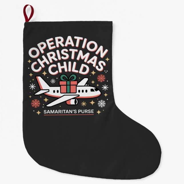 Operation Christmas Child Samaritan Purse  Stor Julstrumpa (Framsidan)