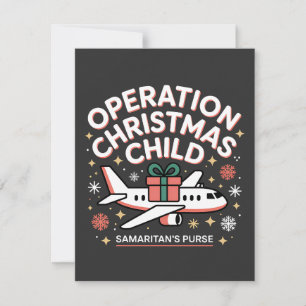 Operation Christmas Child Samaritan Purse Tack Kort