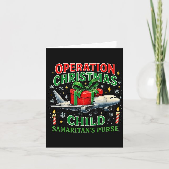 Operation Christmas Child Samaritan’s Purse Design Kort (Framsida)