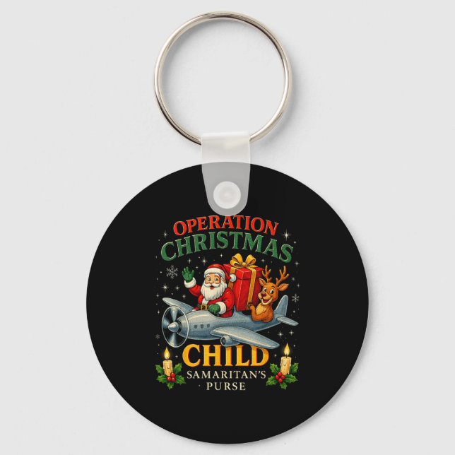 Operation Christmas Child Samaritan’s Purse Xmas D Nyckelring (Framsida)