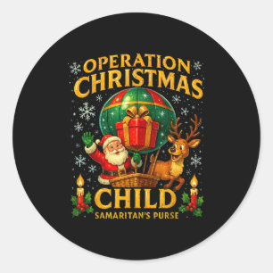 Operation Christmas Child Samaritan's Purse Ballon Runt Klistermärke