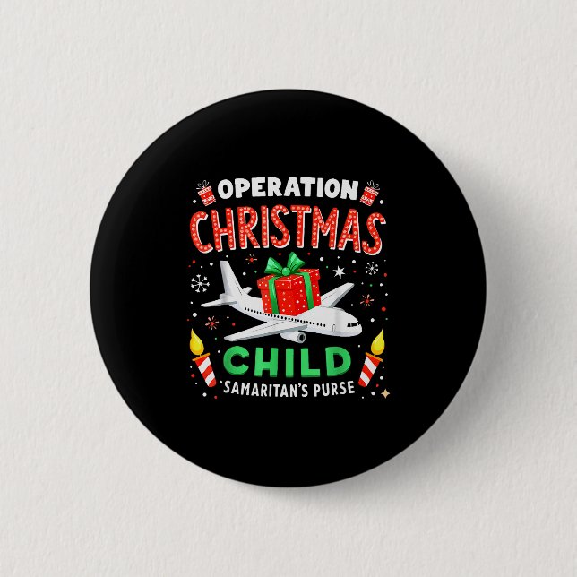 Operation Christmas Child Samariterpåsen  Knapp (Framsida)