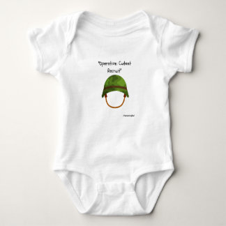 Operation: Cutest Recruit Baby One-Biet T Shirt