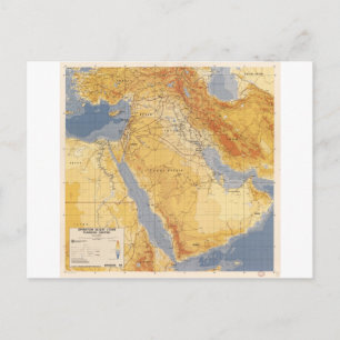 Operation Desert Storm Planning Karta (1991) Vykort