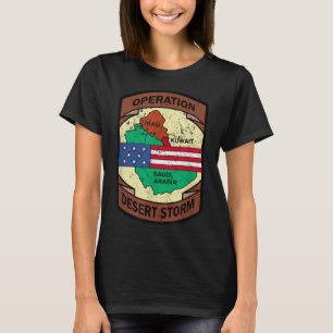 Operation Desert Storm Usa Insig militärt Bukt Kri T Shirt