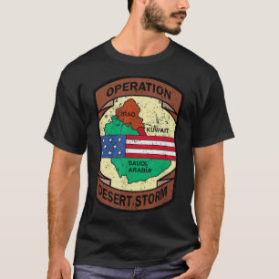 Operation Desert Storm Usa Insig militärt Bukt Kri T Shirt