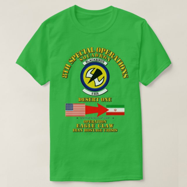 Operation Eagle Klo Iran 8th SOS T Shirt (Design framsida)