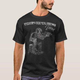 Operation Enduring Freedom OEF USA:s militära vete T Shirt