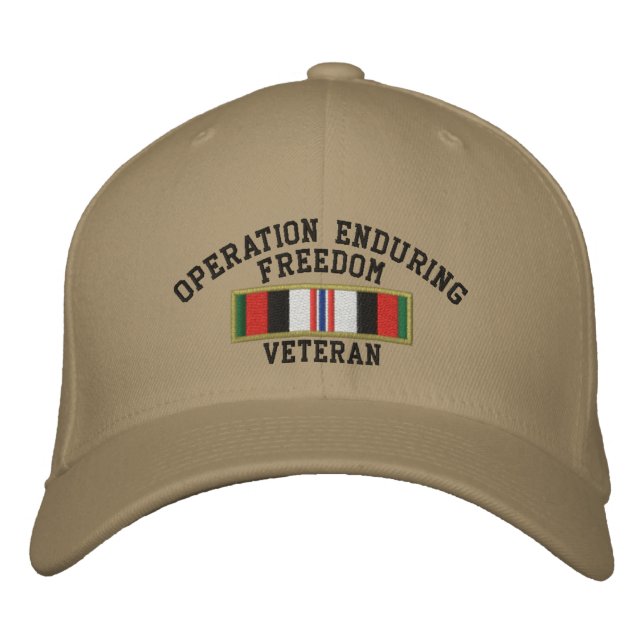Operation Enduring Freedom Veteran Broderad Keps (Framsida)
