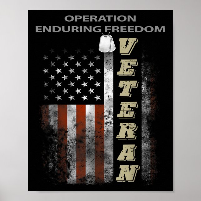 Operation Enduring Freedom Veteran Poster (Framsidan)