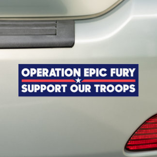 Operation Epic Fury Support Our Troops Iran War Bildekal