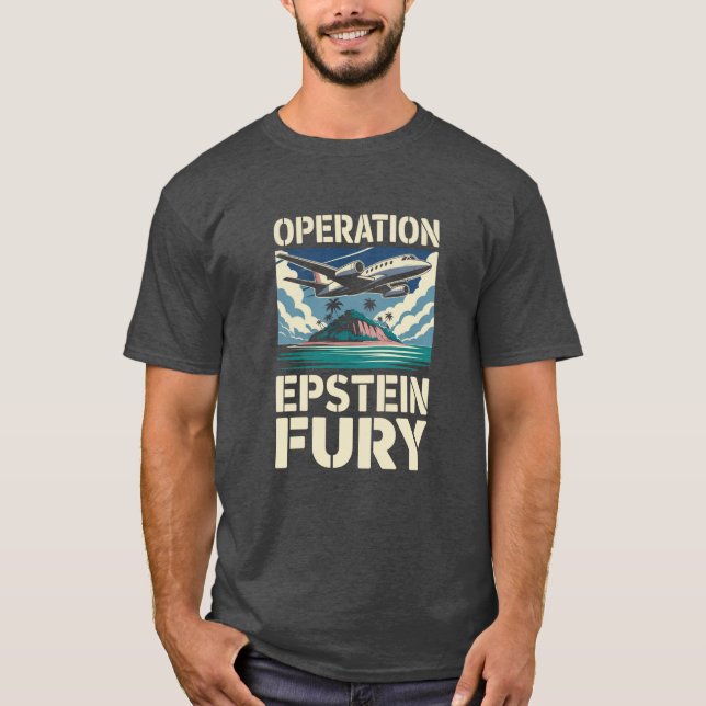 Operation Epstein Fury Parodi T-shirt (Framsida)
