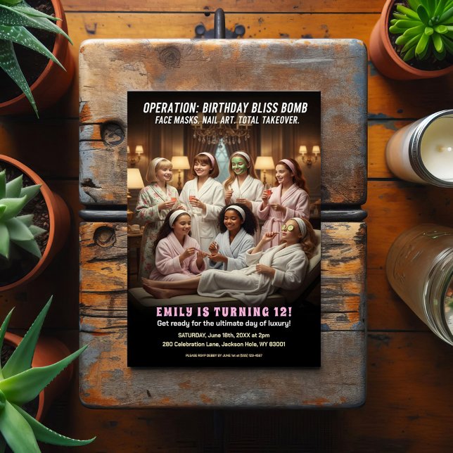 Operation Födelsedags Bliss Spa Fest  Vykort (Skapare uppladdad)