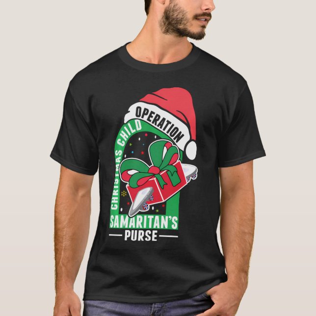 Operation God Jul Child Samaritans Purse X-Mas T Shirt (Framsida)