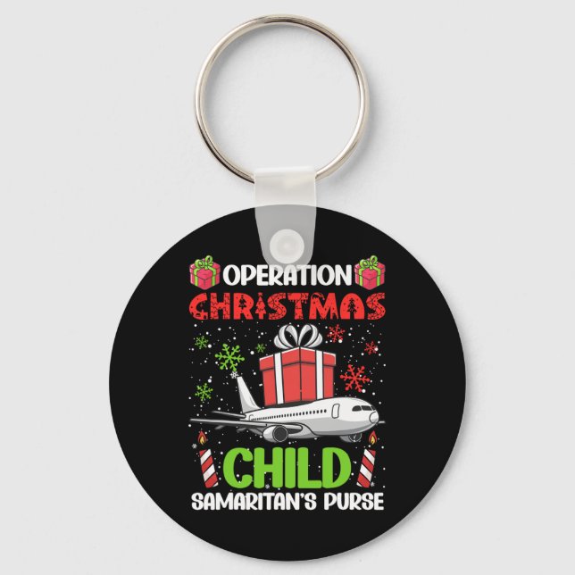 Operation God Jul Child Smaritans Purse Funny F Nyckelring (Framsida)