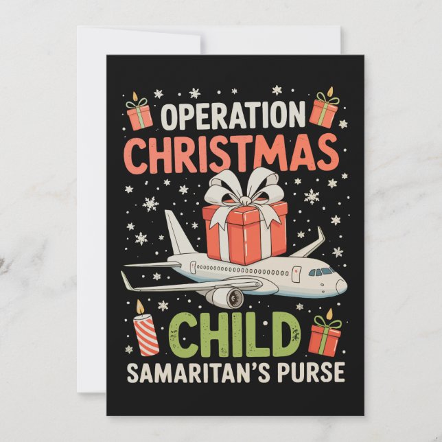 Operation God Jul Child Smaritans Purse Julafton Julkort (Framsida)