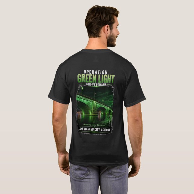 Operation Green Light for Veterans London Bridge T Shirt (Hel baksida)