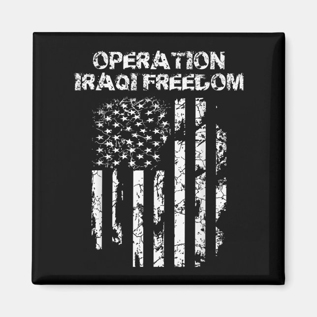 Operation Irakiska frihetskammaren Veteran Magnet (Framsidan)