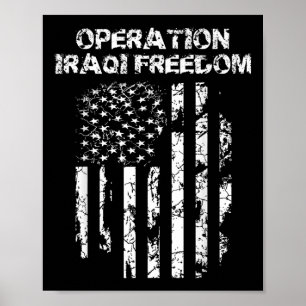 Operation Irakiska frihetskammaren Veteran Poster