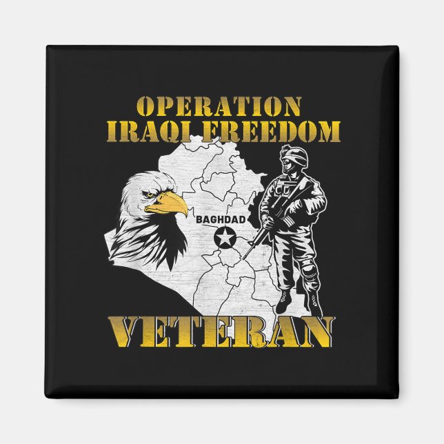 Operation Iraks frihet om bekämpning av veteransk  Magnet (Framsidan)