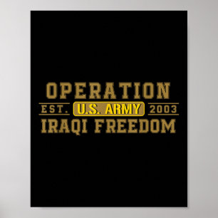 Operation Iraks frihet om veteran bekämpar oss Fla Poster