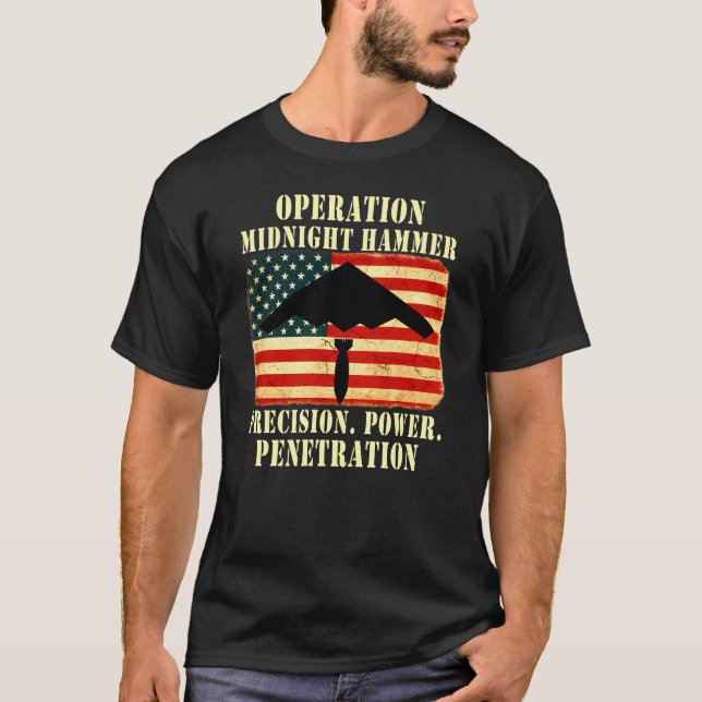 Operation Midnight Hammer Military T Shirt (Framsida)