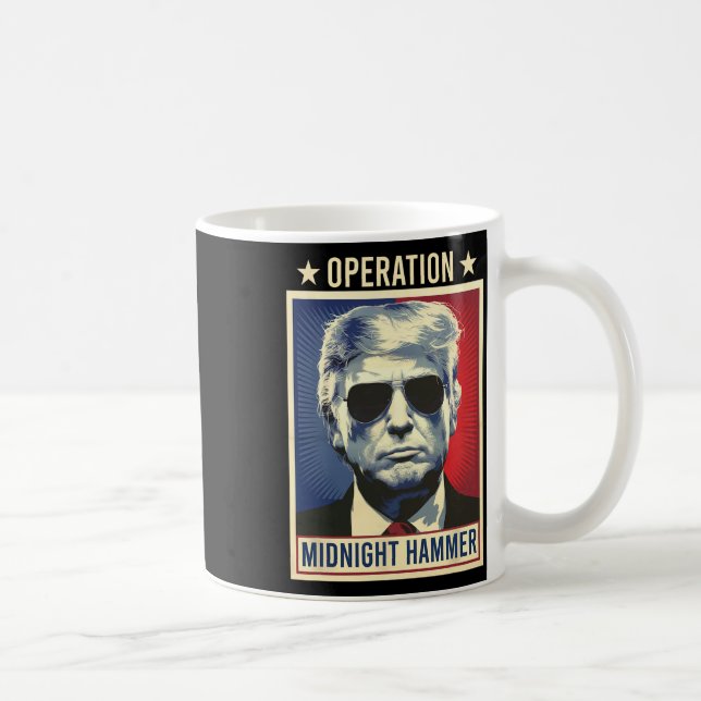 Operation Midnight Hammer Trump  Kaffemugg (Höger)