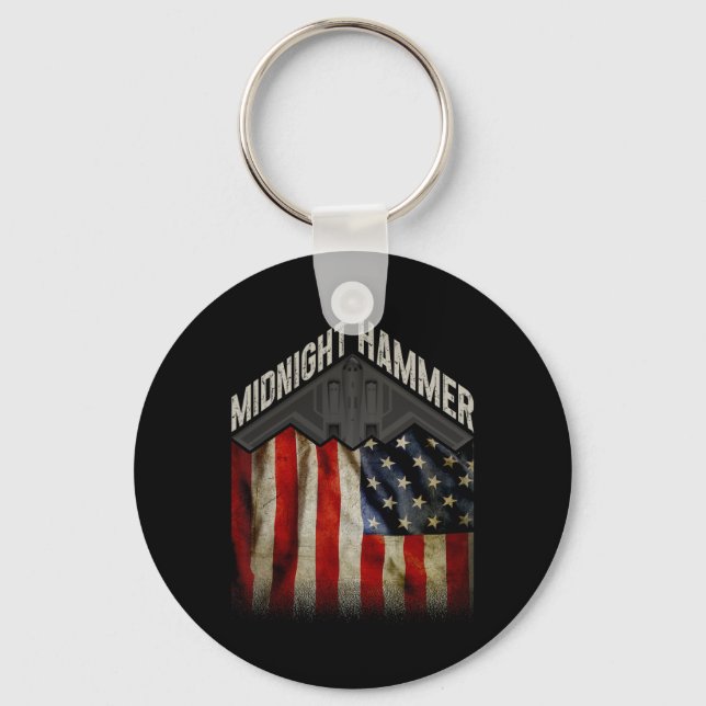 Operation Midnight Hammer - Usa Flagga Midnight Ha Nyckelring (Framsida)