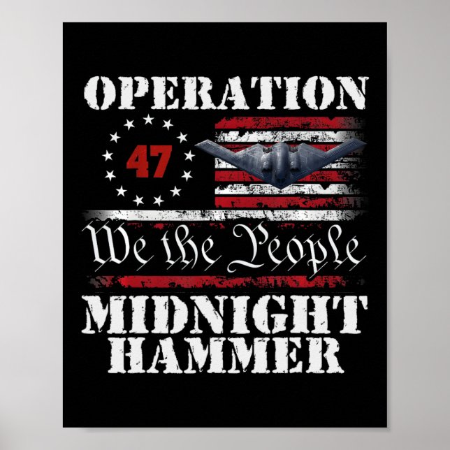 Operation Midnight Hammer - Usa Flagga Midnight Ha Poster (Framsidan)
