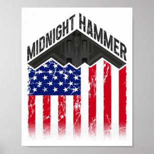 Operation Midnight Hammer - Usa Flagga Midnight Ha Poster