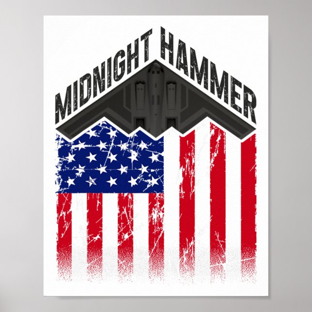 Operation Midnight Hammer - Usa Flagga Midnight Ha Poster (Framsidan)