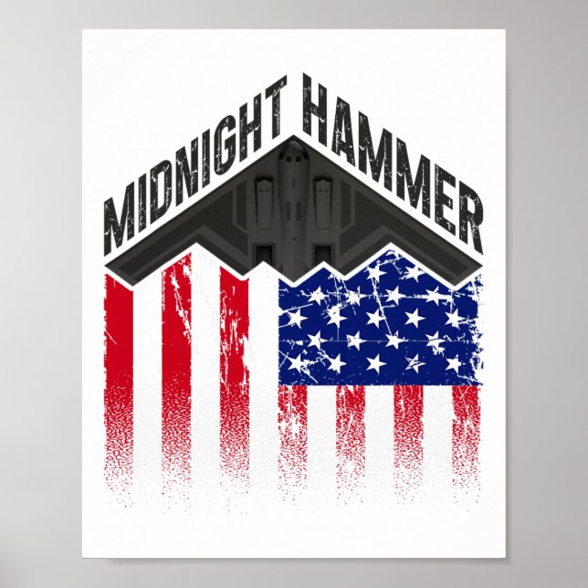 Operation Midnight Hammer - Usa Flagga Midnight Ha Poster (Framsidan)