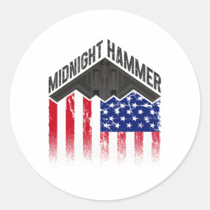Operation Midnight Hammer - Usa Flagga Midnight Ha Runt Klistermärke