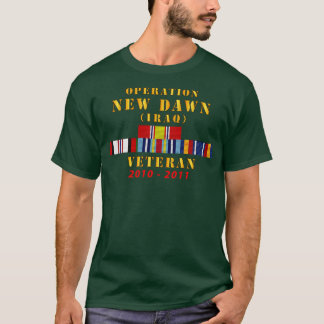 Operation New Dawn Service Ribbon Pub w GWT Irak 2 T Shirt