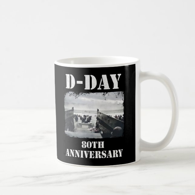 Operation Overlord 1944 D-Day 2024 Normandie Kaffemugg (Höger)