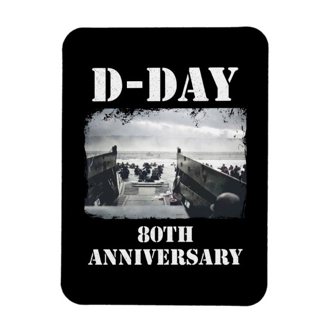 Operation Overlord 1944 D-Day 2024 Normandie Magnet (Vertikal)